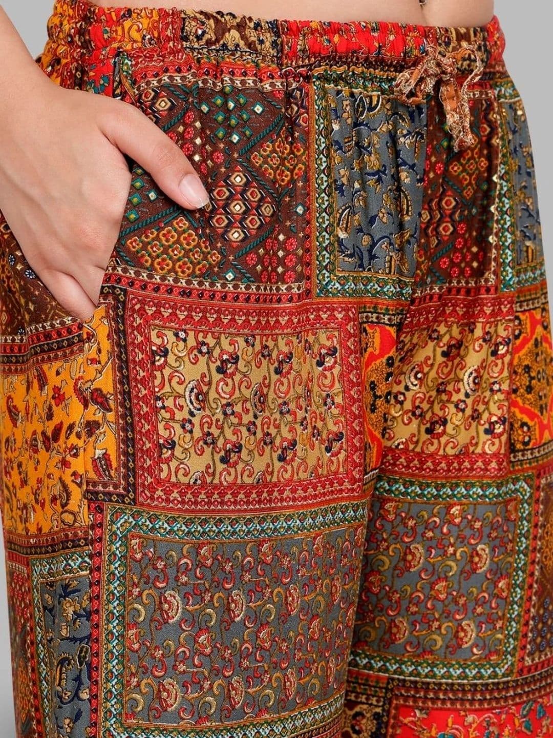Moda Rapido X Gracit Women Ethnic Motifs Printed Ethnic Palazzos thumbnail 7