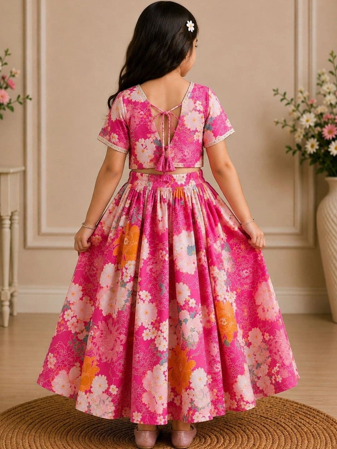 KALINI Girls Ready to Wear Lehenga & thumbnail 4
