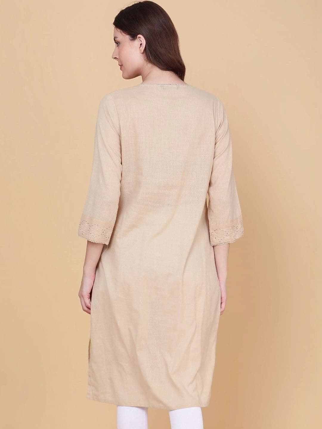 LIMEROAD Women Embellished Thread Work Kurta thumbnail 4