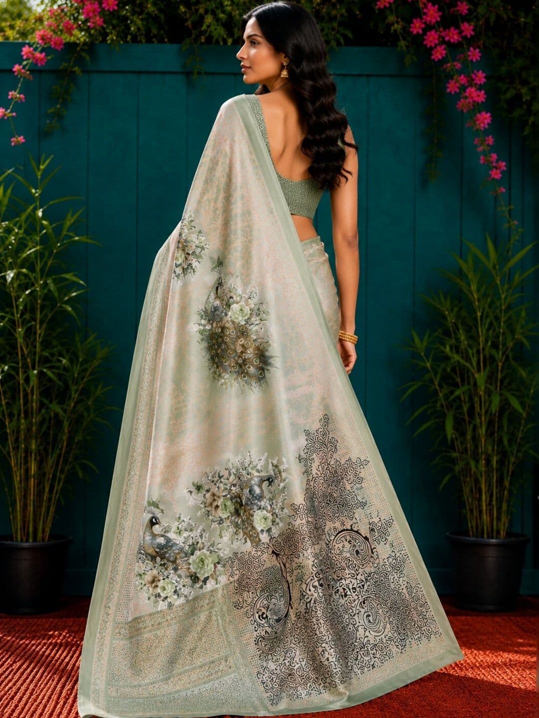 Anouk Art Silk Designer Saree thumbnail 2