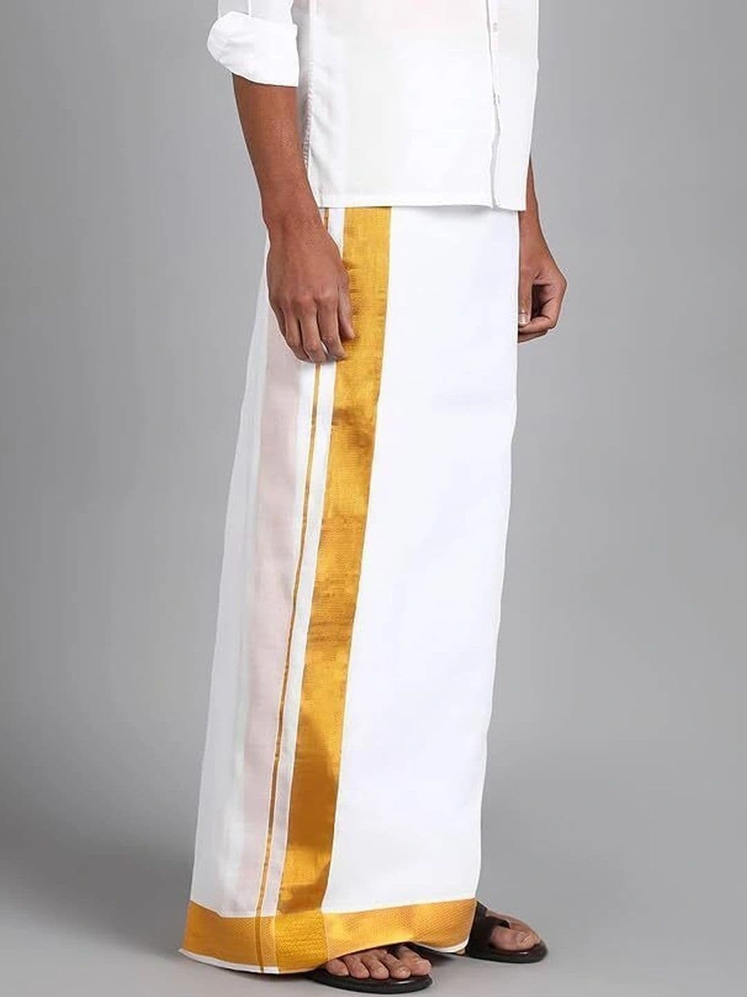 Banarasi Poshak Men Cotton Dhoti Dhotis thumbnail 2