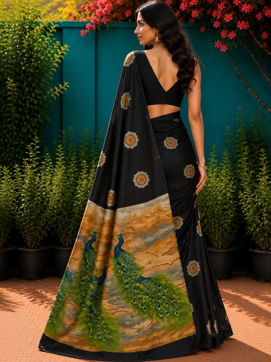 Anouk Art Silk Designer Saree thumbnail 2