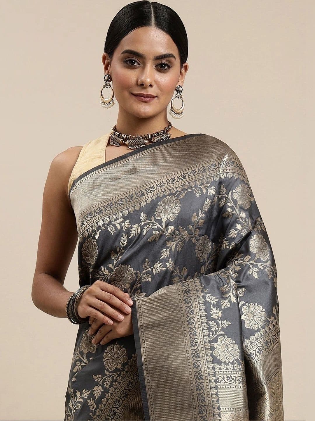 KALINI Woven Design Zari Art Silk Banarasi Saree thumbnail 7