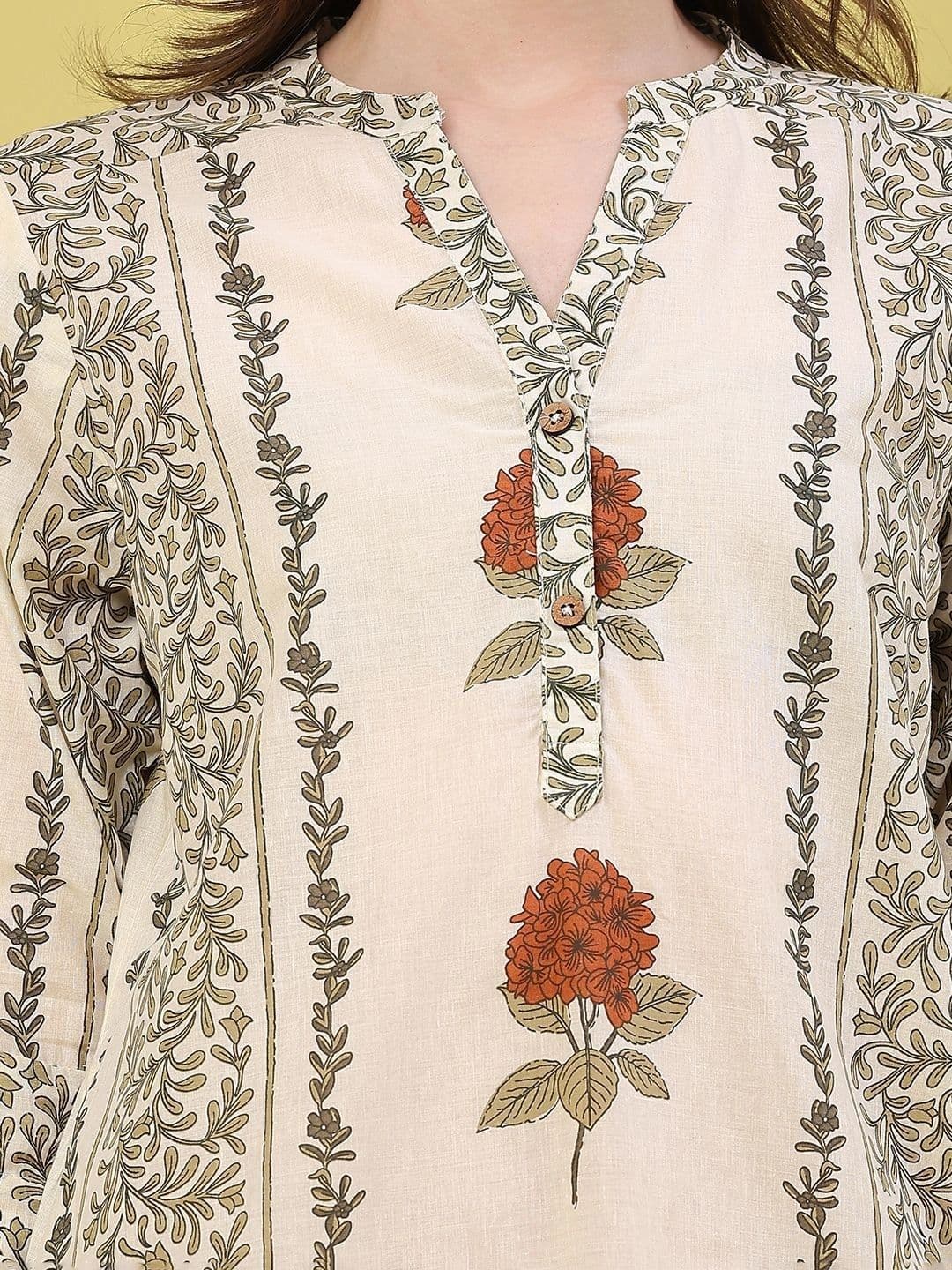 V-Mart Women Floral Printed Kurta thumbnail 2