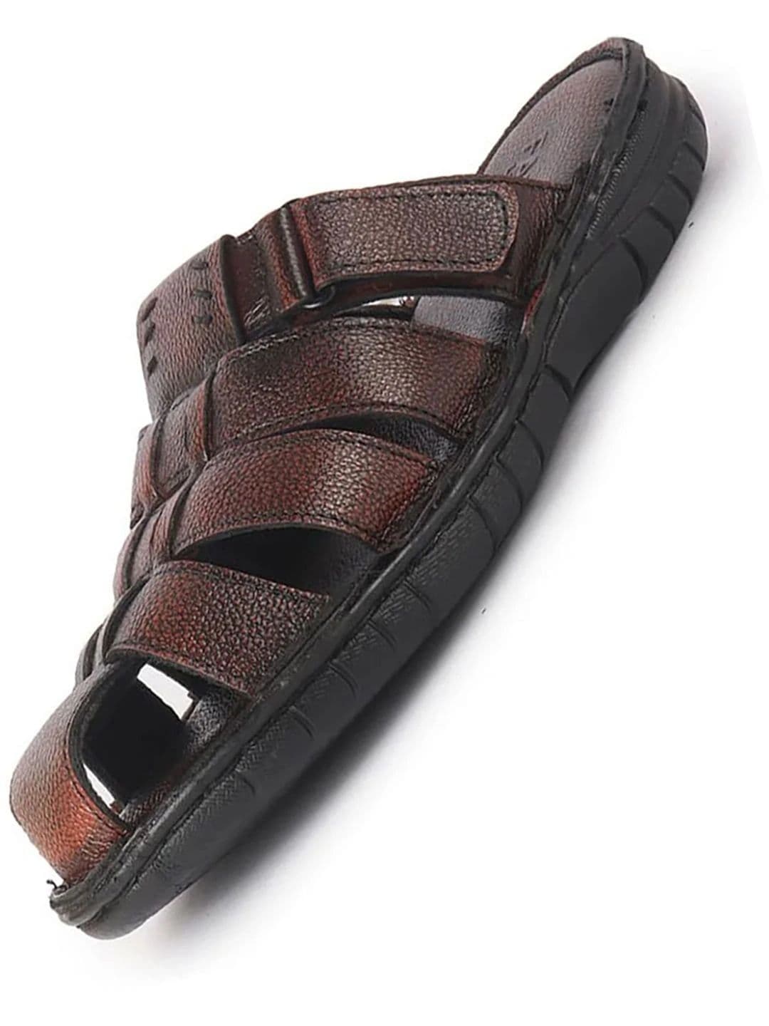 FAUSTO Men Leather Fisherman Sandals - view 1