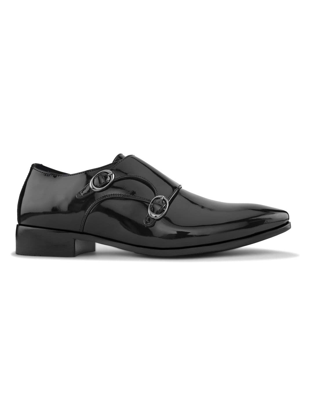 House of Pataudi Men Pointed Toe Buckle Formal Monks thumbnail 5