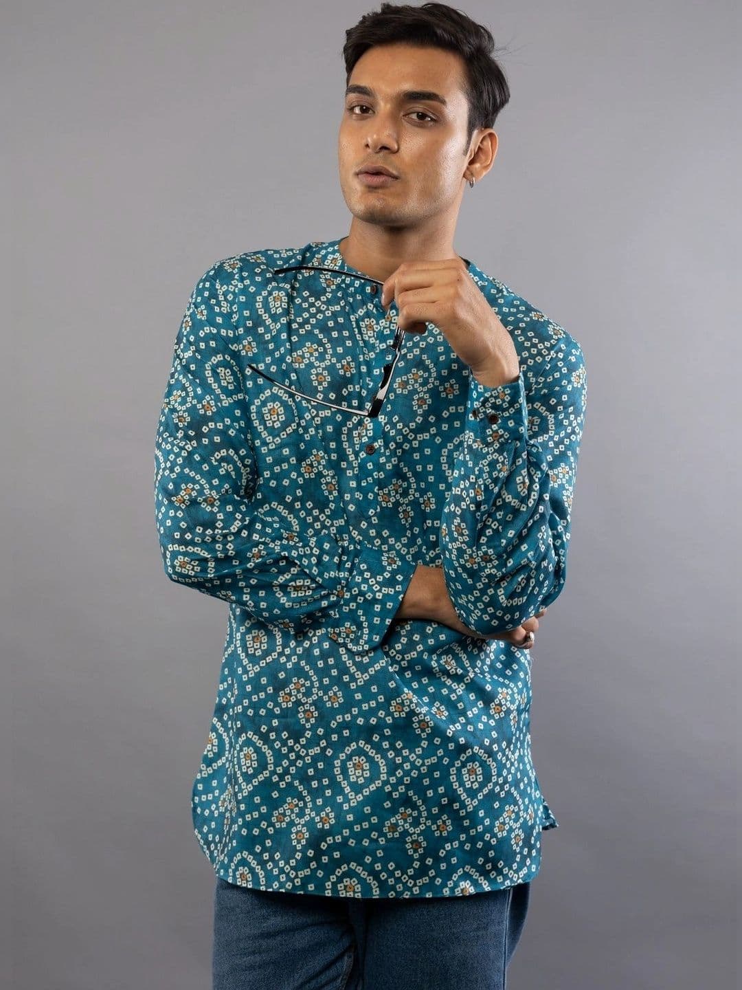Vallengud Men Ethnic Motifs Printed Slim Fit Kurta thumbnail 6