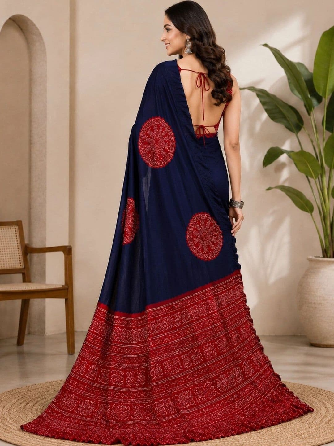 Anouk Art Silk Designer Saree thumbnail 3