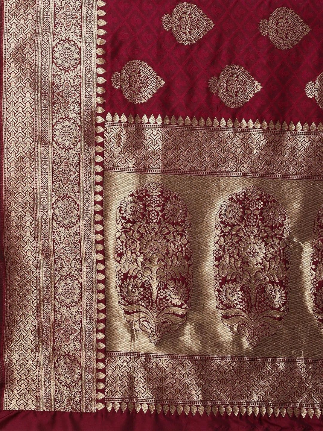 KALINI Woven Design Zari Art Silk Banarasi Saree thumbnail 7