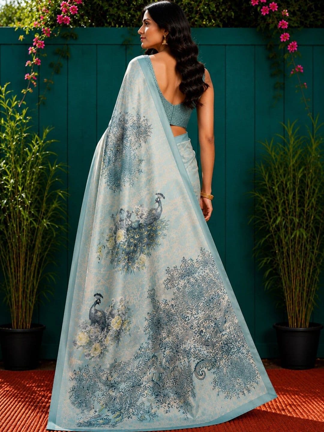 Anouk Art Silk Designer Saree thumbnail 5