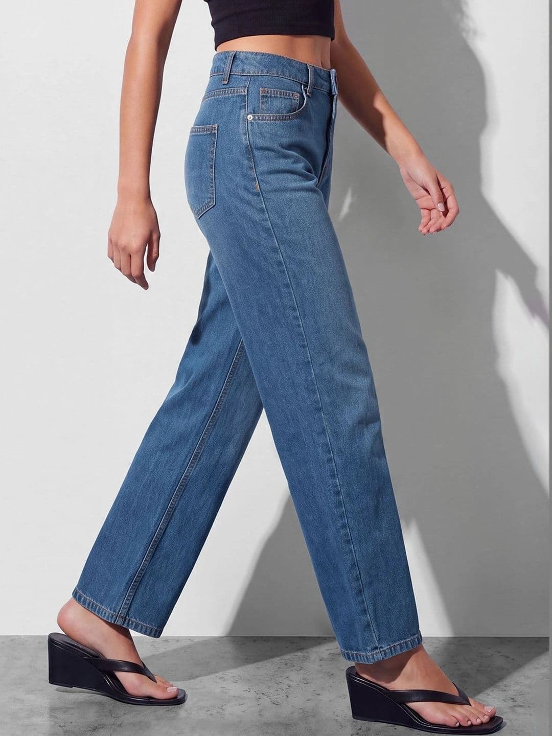 Ginger by Lifestyle Women Regular Fit High-Rise Stretchable Jeans thumbnail 3