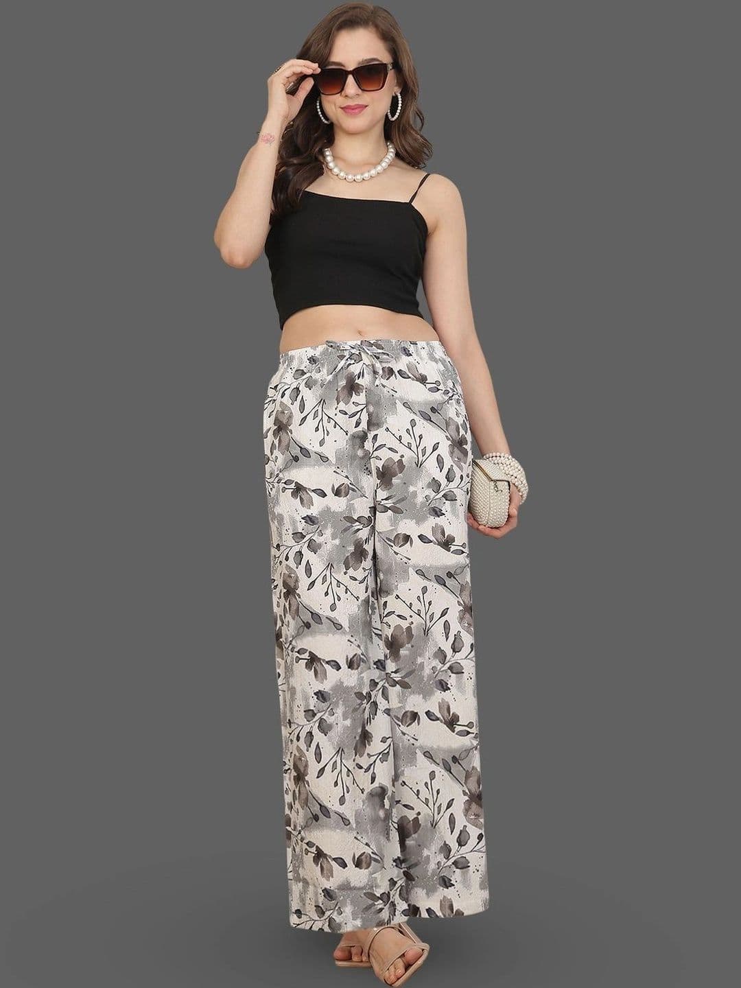 Moda Rapido X Gracit Women Floral Printed Ethnic Palazzos thumbnail 4