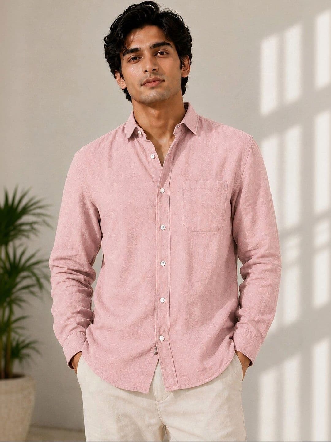 HERE&NOW Men Comfort Semi Sheer Casual Shirt - view 1
