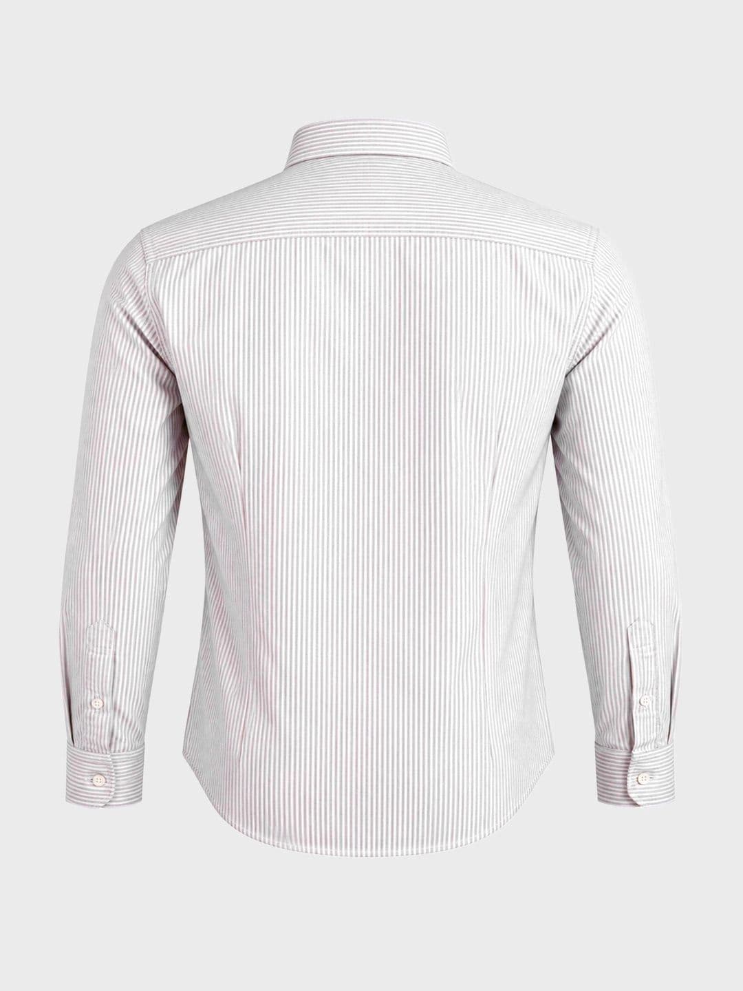 The Indian Garage Co Men Slim Fit Striped Casual Shirt thumbnail 6