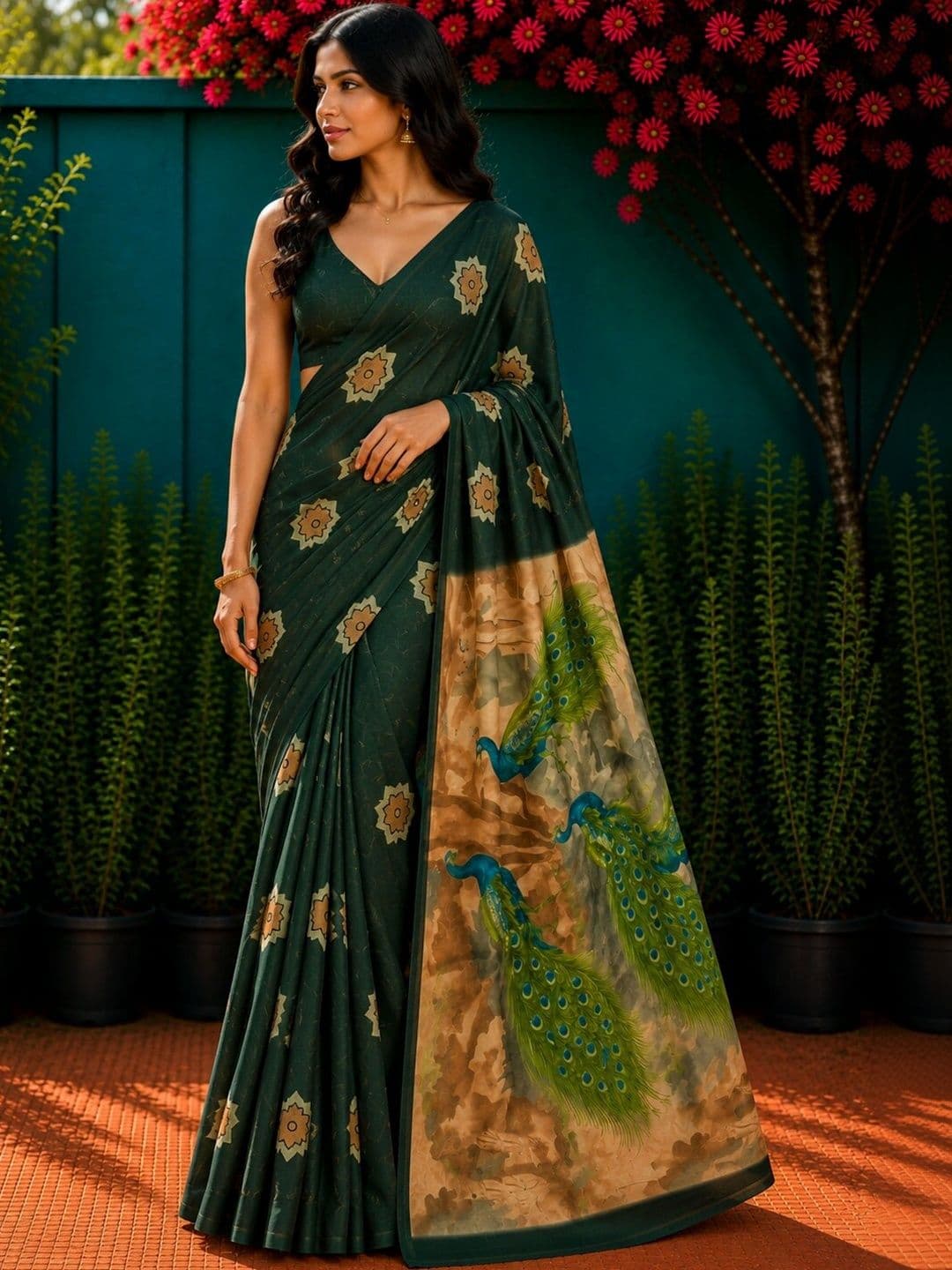Anouk Art Silk Designer Saree - view 1