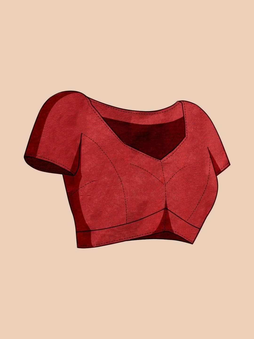 KALINI Linen Blend Designer Block Print Saree thumbnail 3