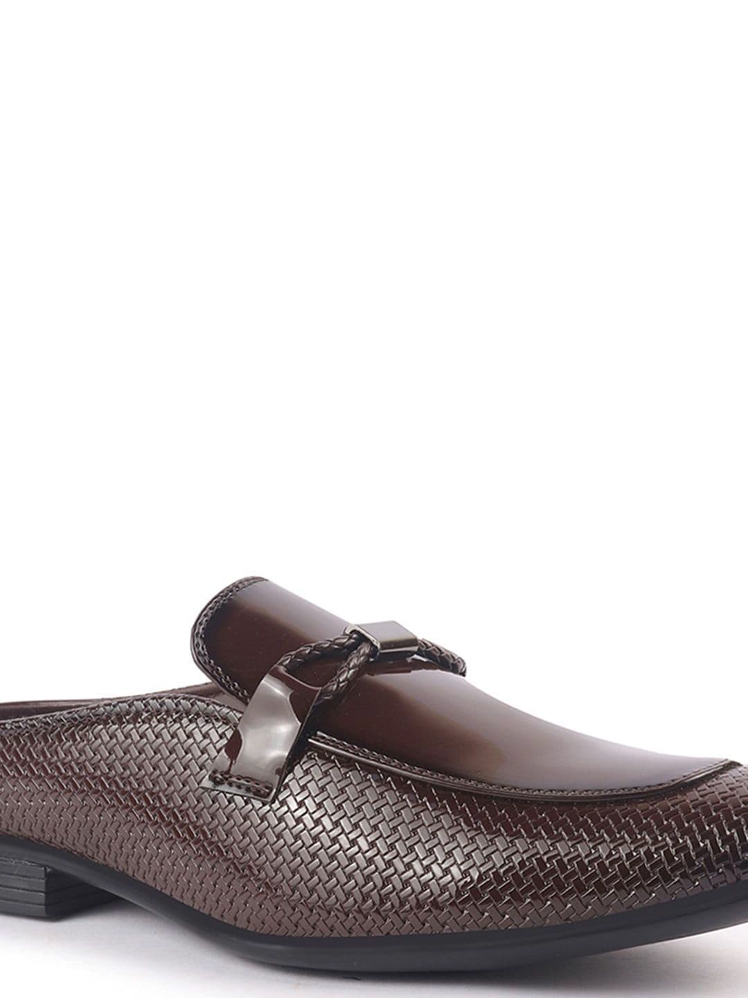 FAUSTO Men Textured Formal Slip-Ons Shoes thumbnail 6
