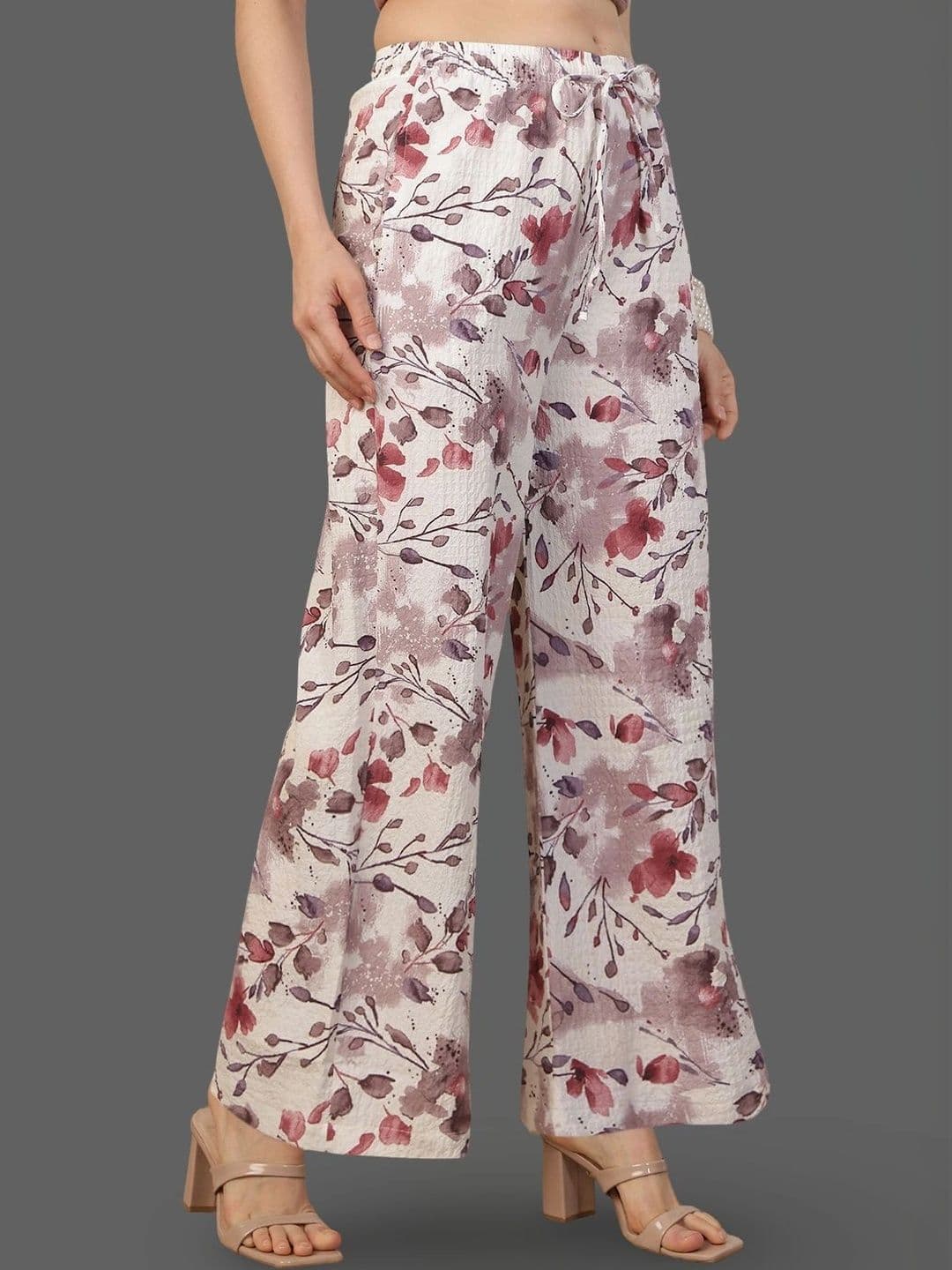 Moda Rapido X Gracit Women Floral Printed Palazzos thumbnail 4