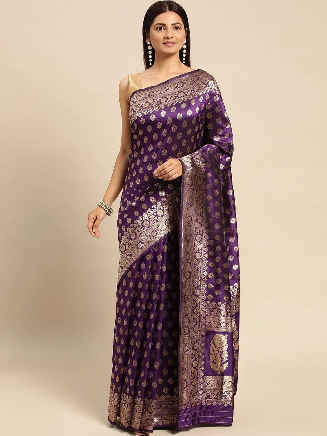 KALINI Woven Design Zari Art Silk Banarasi Saree - view 1