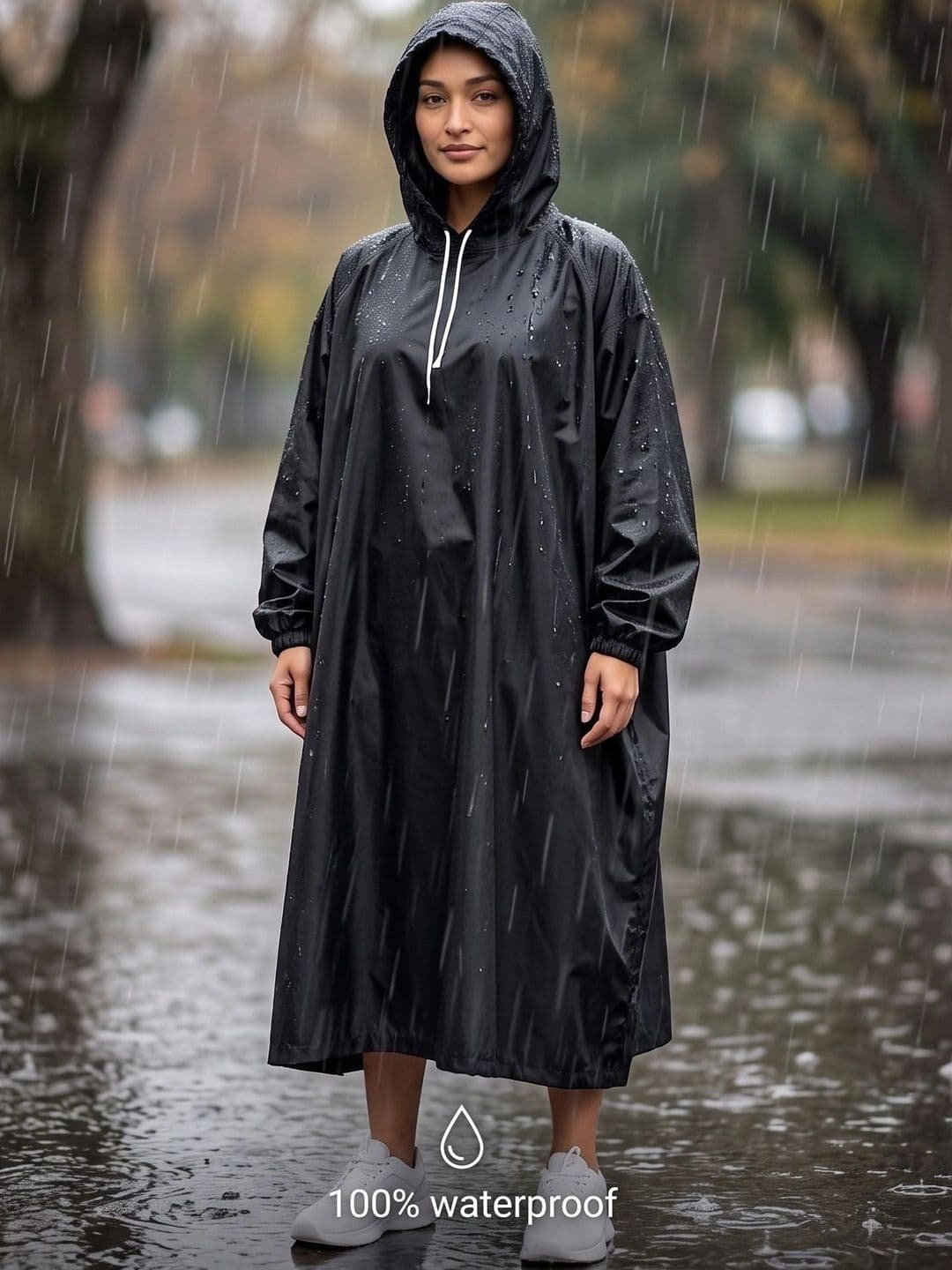 REOUTLOOK Women Oversize Rain Poncho thumbnail 4