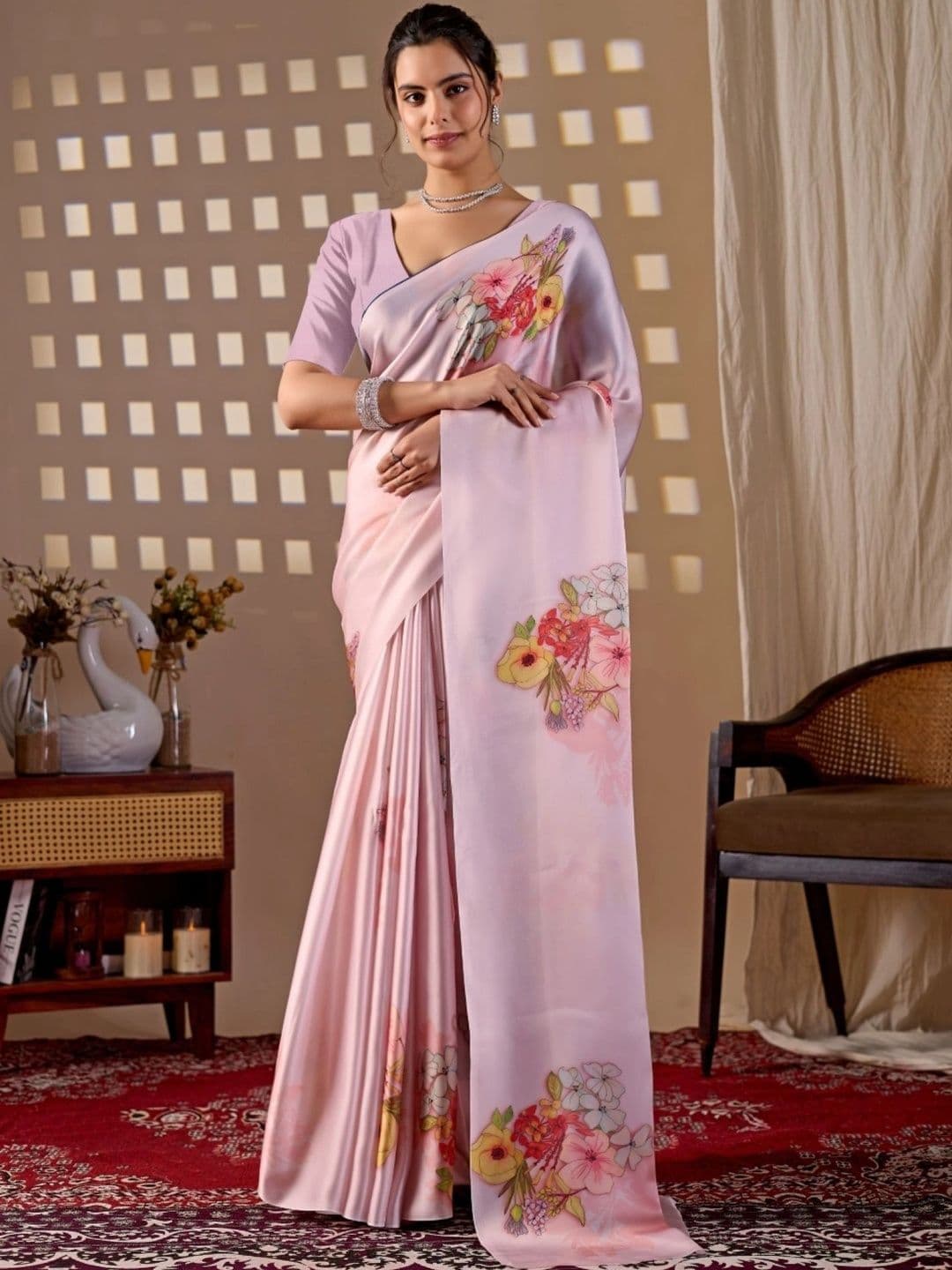 DIVASTRI Floral Designer Saree - view 1