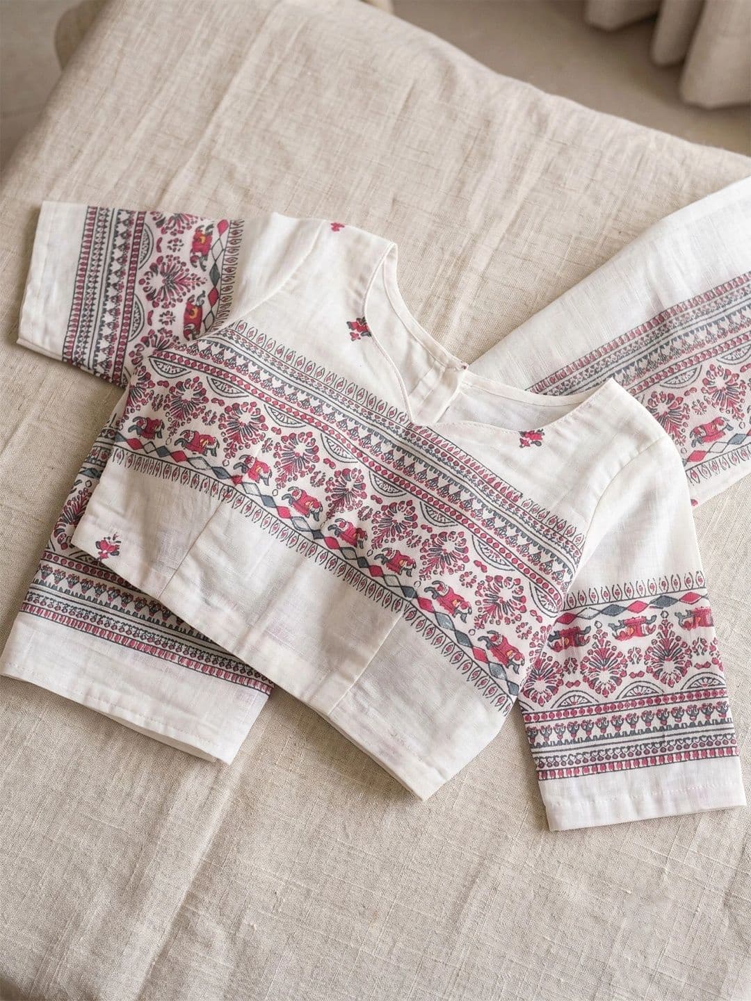 elora Woven Design Fusion Chanderi Saree thumbnail 2