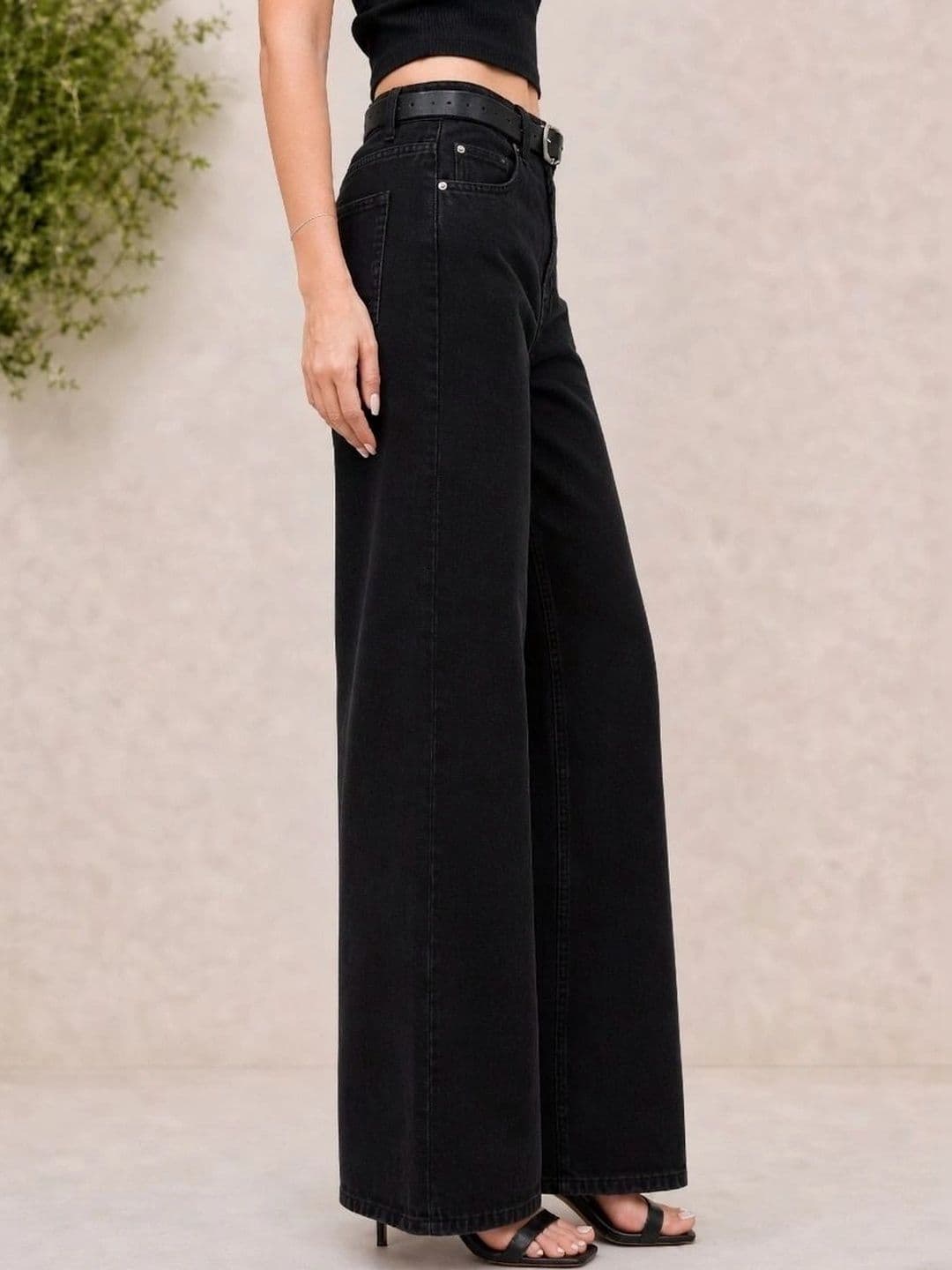 The Roadster Lifestyle Co High-Rise Wide Leg Jeans thumbnail 3