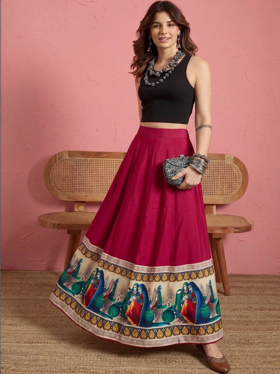 InWeave Women Maxi Flared Skirt thumbnail 6