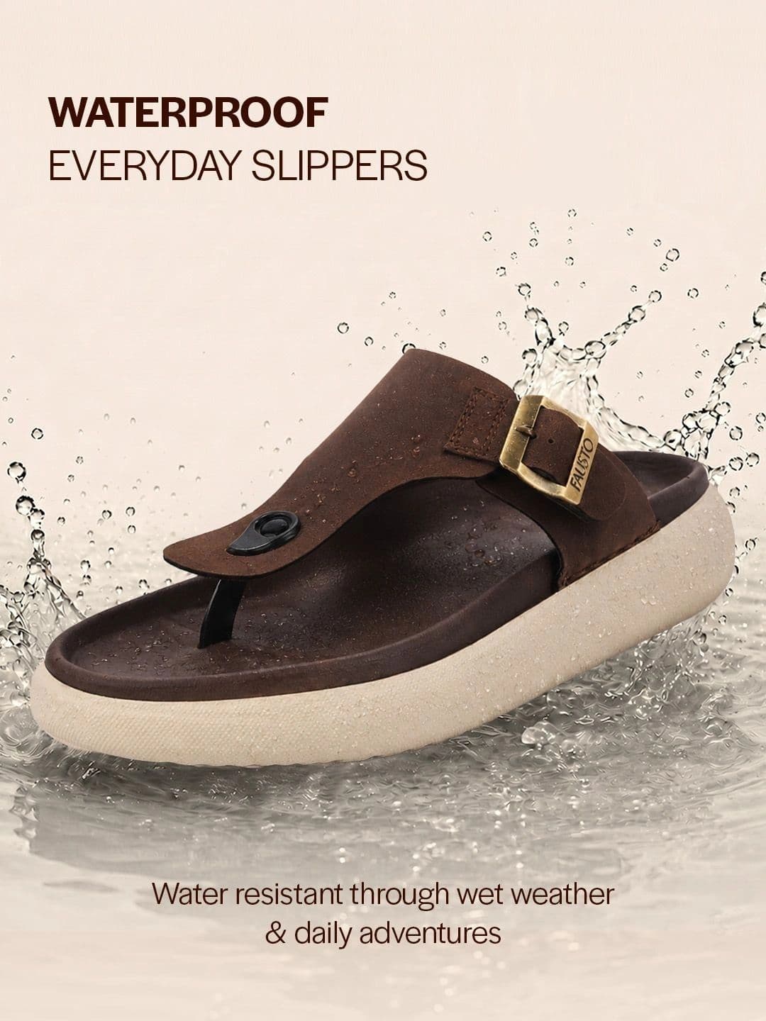 FAUSTO Men Comfort Sandals  With Buckle Detail thumbnail 6
