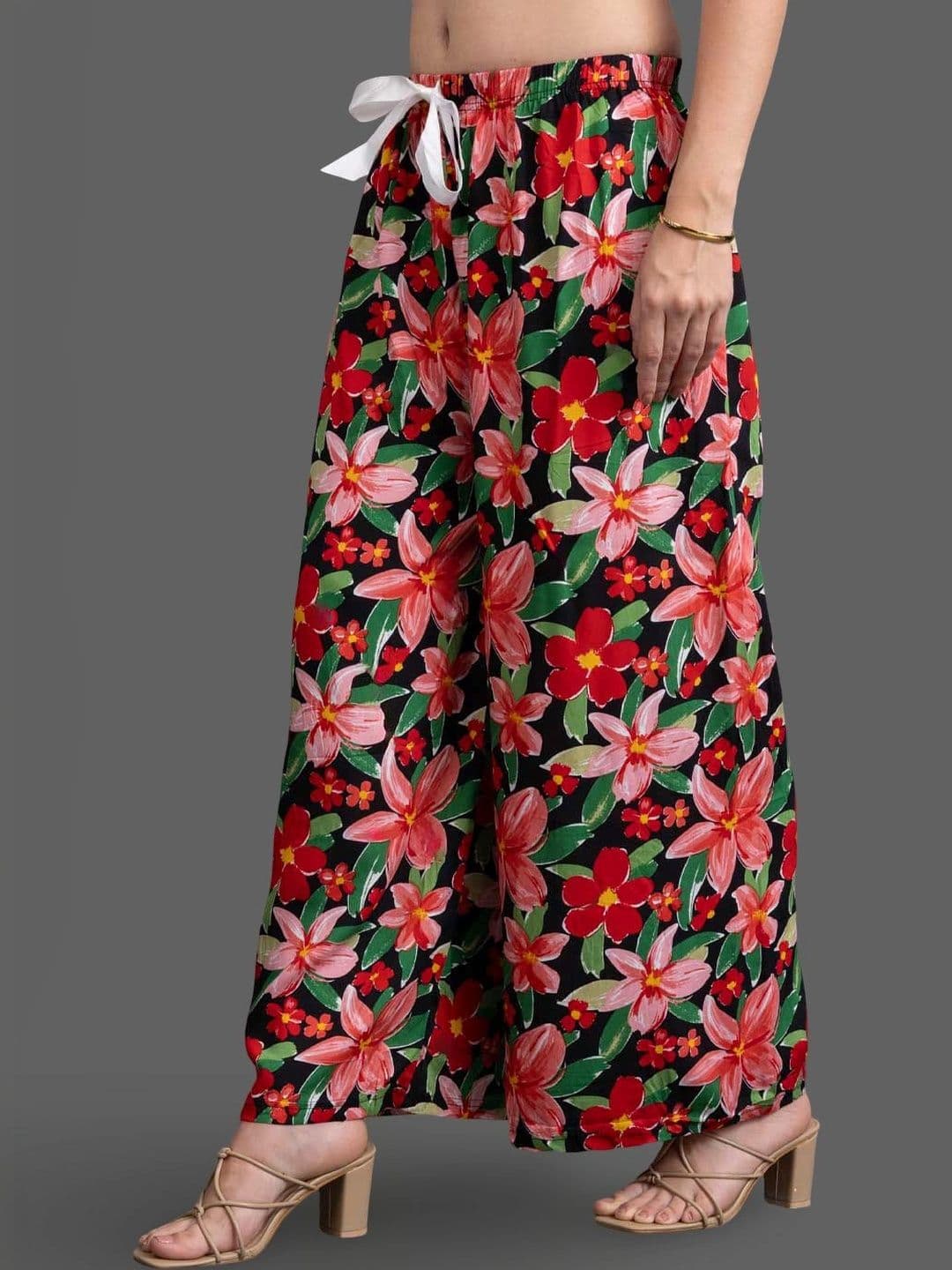 Moda Rapido X Gracit Women Floral Printed Palazzos thumbnail 6