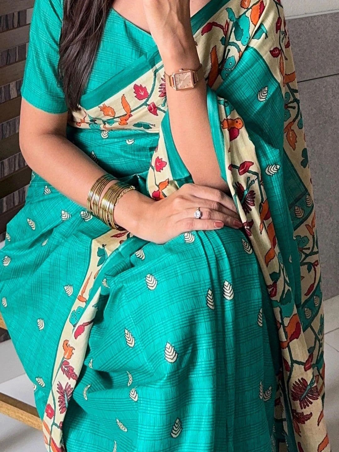 MITITA FASHION Paisley Saree thumbnail 4