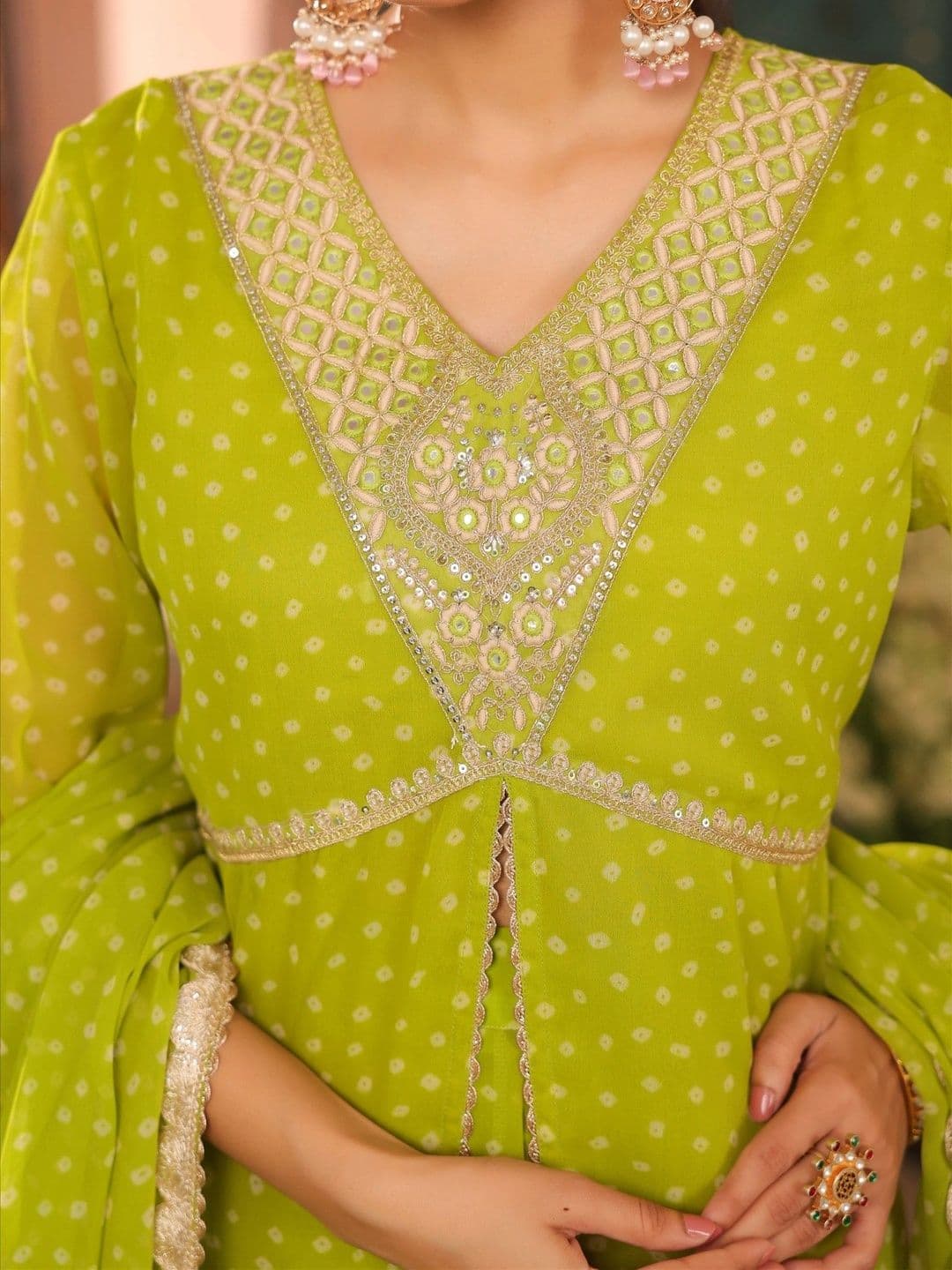 SCAKHI Embroidered Ready to Wear Lehenga & Blouse With Dupatta thumbnail 5