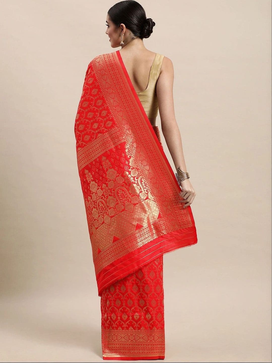 KALINI Woven Design Zari Art Silk Banarasi Saree thumbnail 2