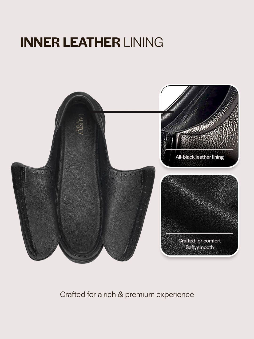 FAUSTO Men Leather Formal Slip-On thumbnail 3