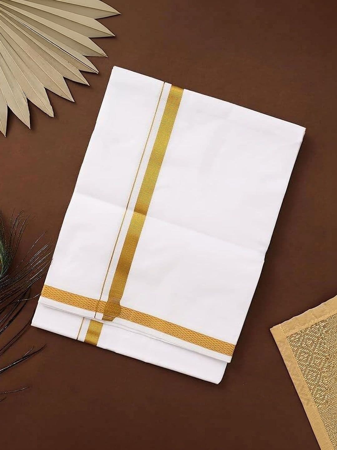 Banarasi Poshak Men Cotton Dhoti Dhotis thumbnail 5