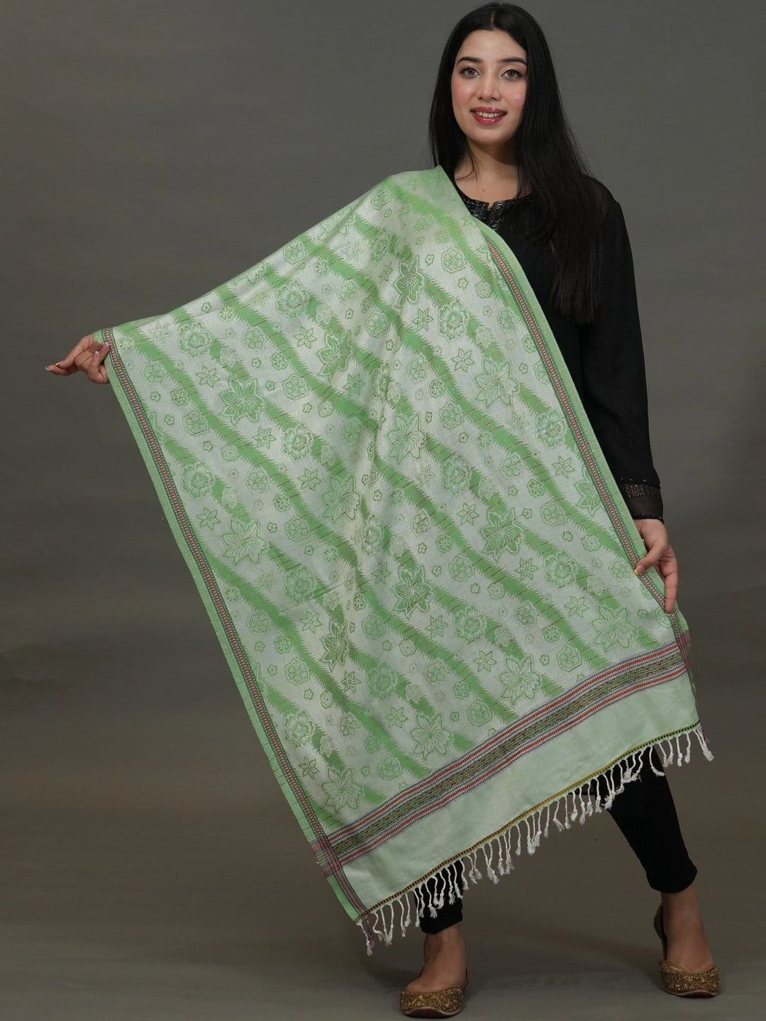 S.T. Women Printed Acrylic Shawl - view 1