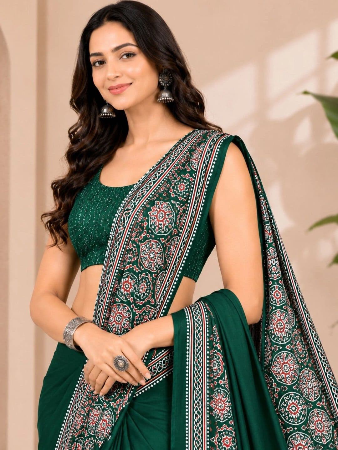 Anouk Art Silk Designer Saree thumbnail 5