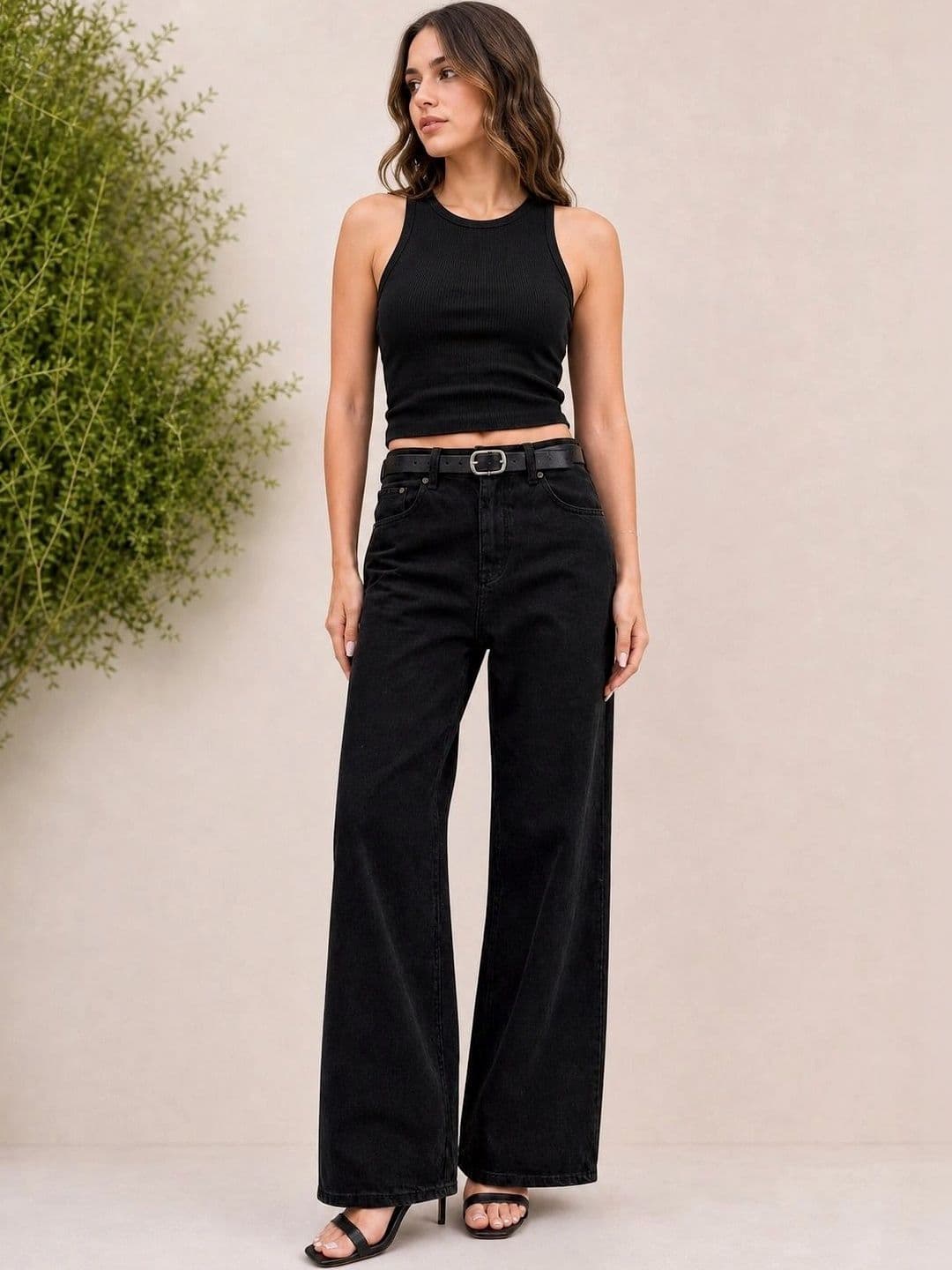 The Roadster Lifestyle Co High-Rise Wide Leg Jeans - view 1
