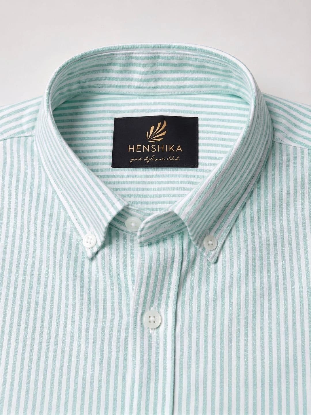 HENSHIKA Men Standard Striped Casual Shirt thumbnail 4