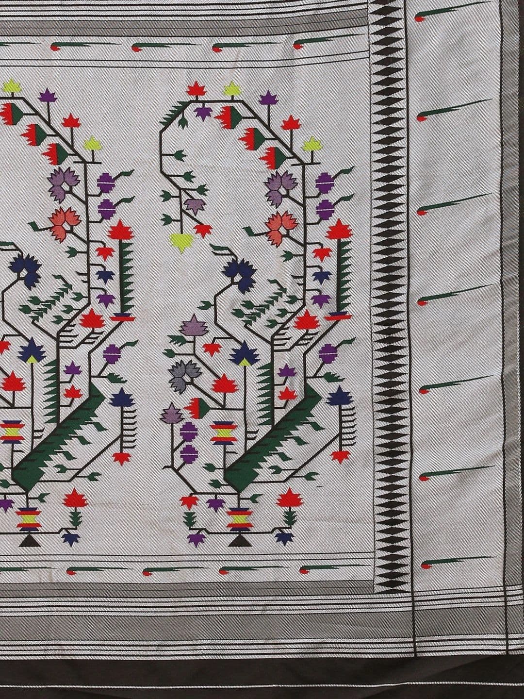 KALINI Woven Design Zari Art Silk Paithani Saree thumbnail 2