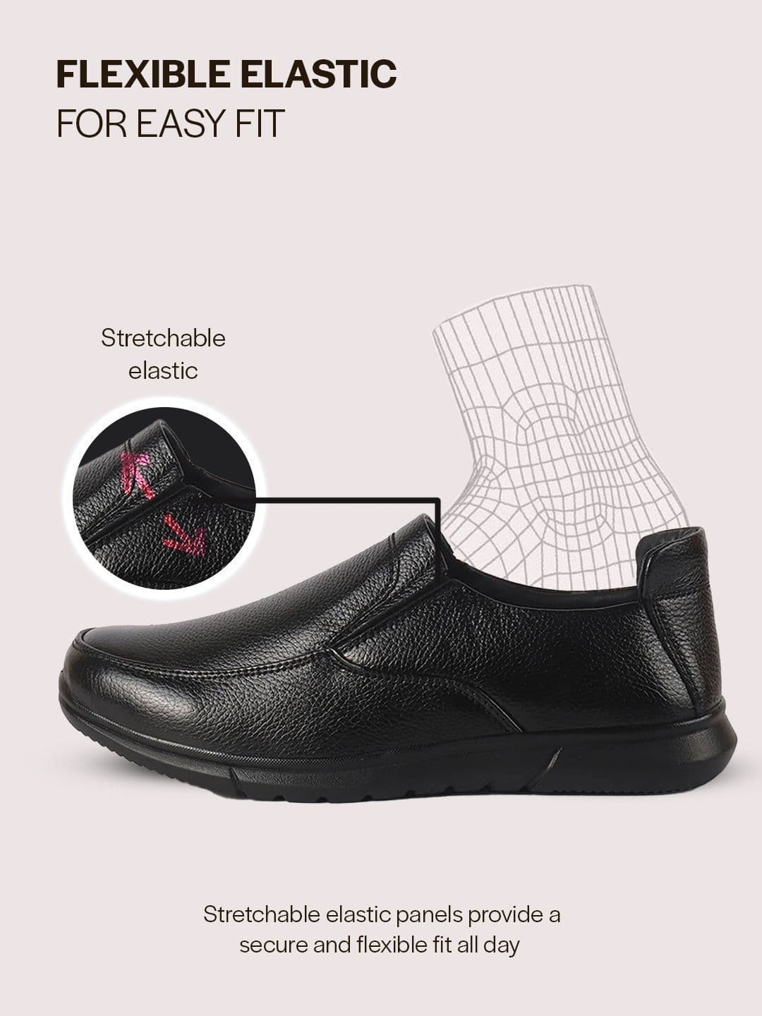 FAUSTO Men Round Toe Slip-On Shoes Formal Shoes thumbnail 4
