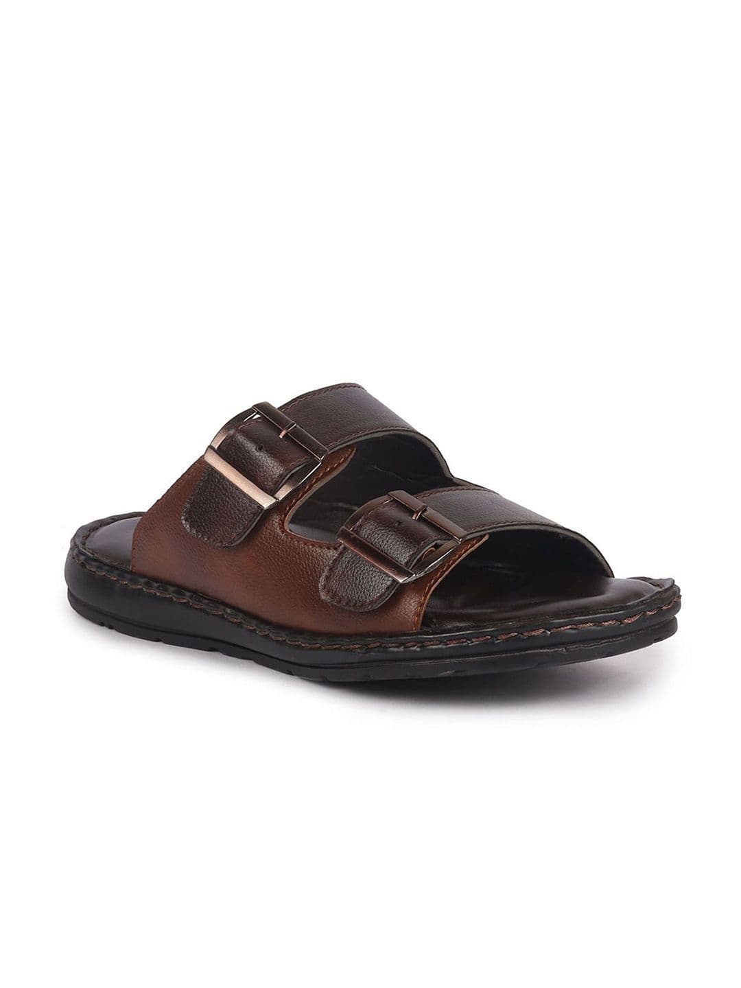 FAUSTO Men PU Comfort Sandals With Buckle Details thumbnail 5