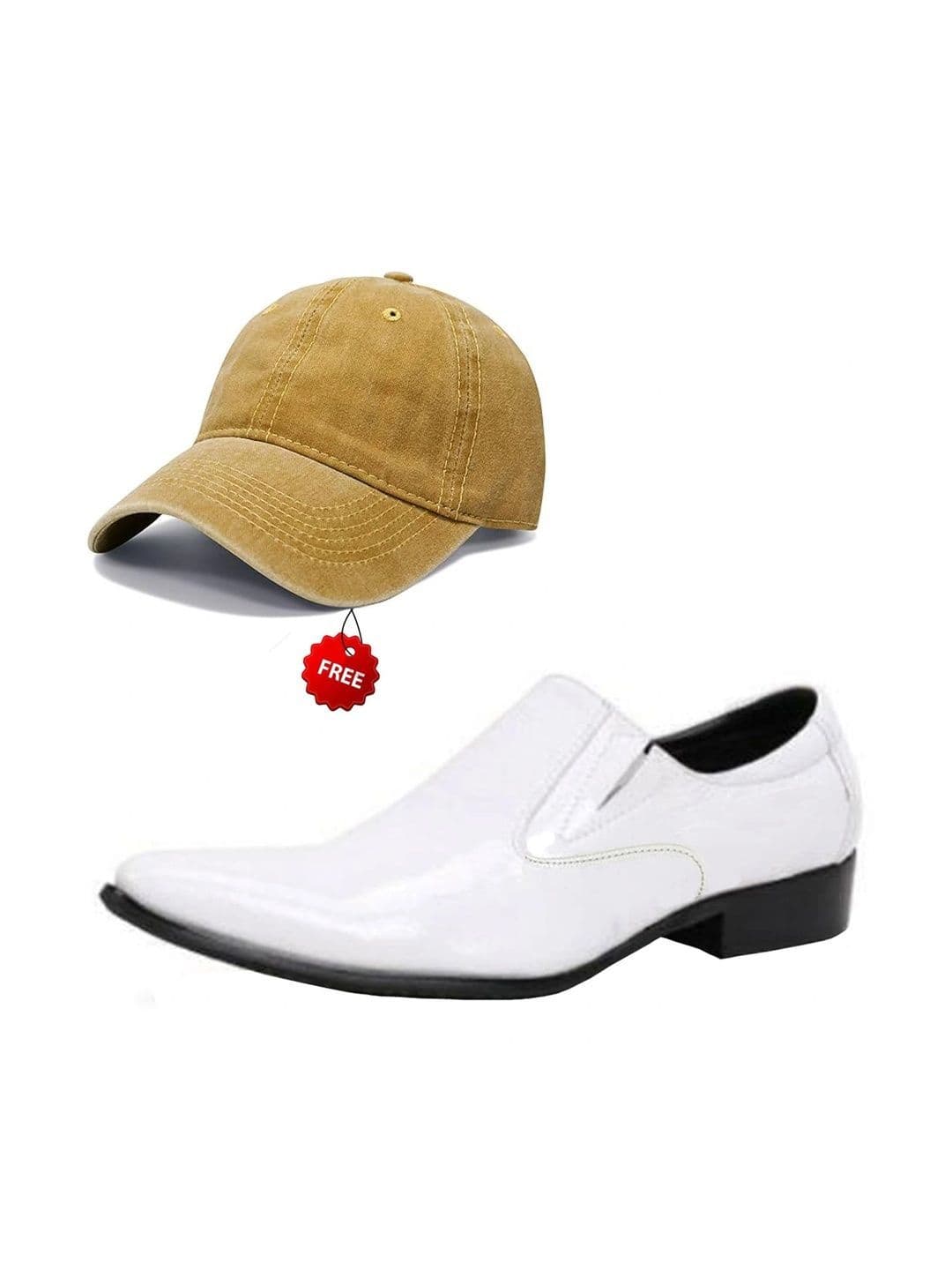 Vitoria Men Pointed Toe Slip-On Formal Shoes With Cap - view 1