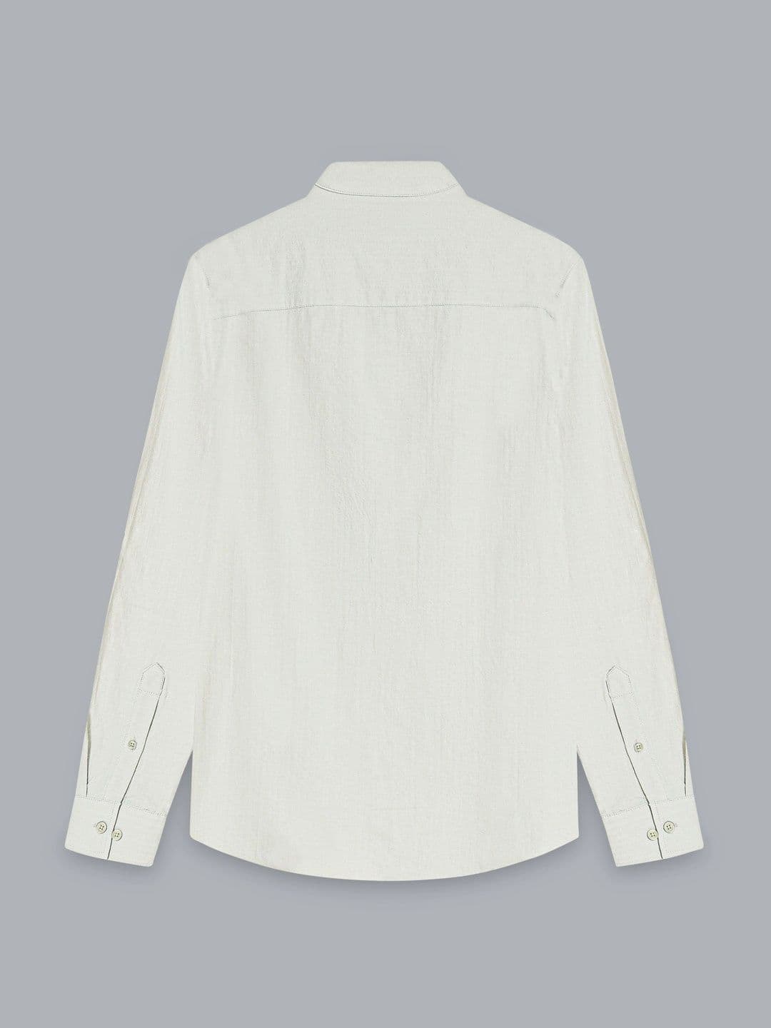 StitchX Men's Seersucker Band Collar Pure Cotton Striped Kurta Shirt thumbnail 5
