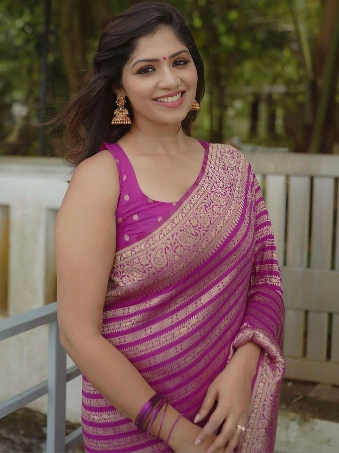 revika Woven Design Zari Art Silk Designer Kanjeevaram Saree thumbnail 5