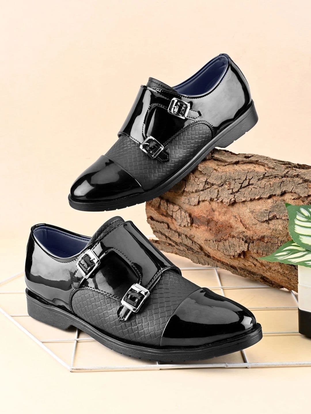 Killer Men Leather Formal Monk Shoes - view 1