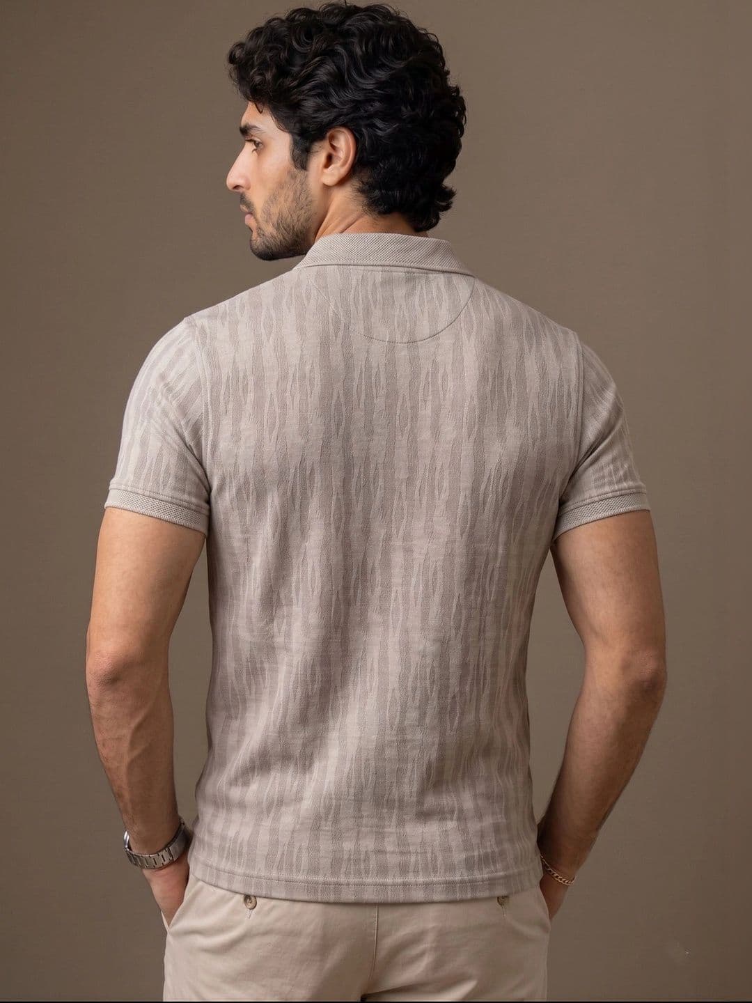 Roadster Men Printed Polo Collar Pockets T-shirt thumbnail 3