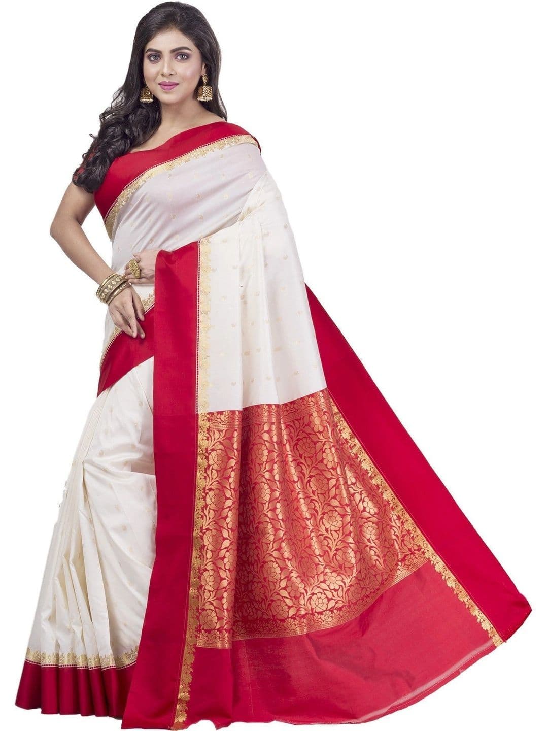 Urban Silk Saree Woven Design Zari Art Silk Banarasi Sarees thumbnail 6