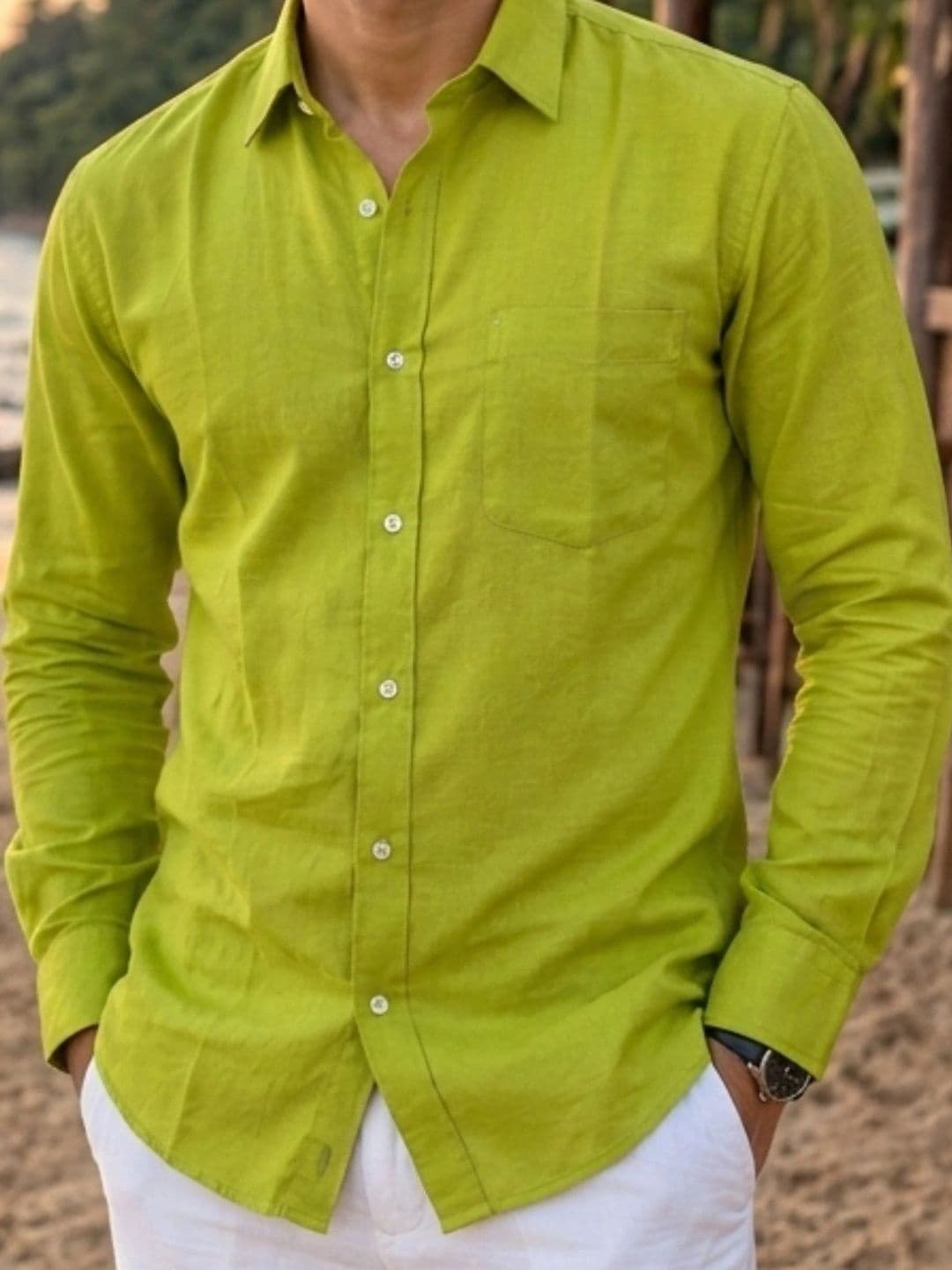 KLYZEE Men Classic Casual Shirt thumbnail 4
