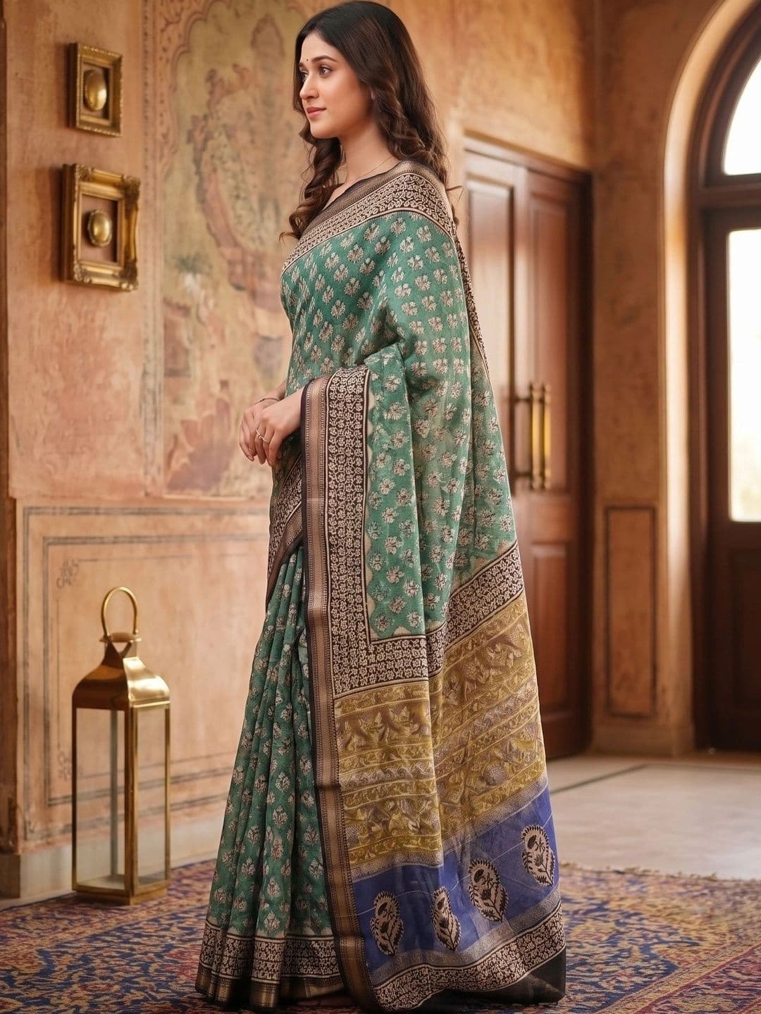 7Eleven Fashion Woven Design Zari Art Silk Banarasi Saree thumbnail 2